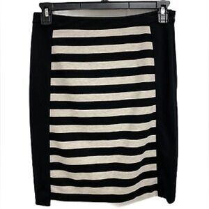 The Limited Striped Pencil Skirt Silver